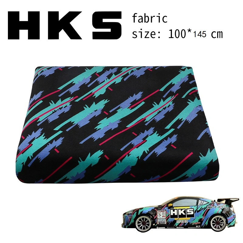 Jdm Racing Culture 1.0m*1.45m with Sponge Racing Car Seat Fabric