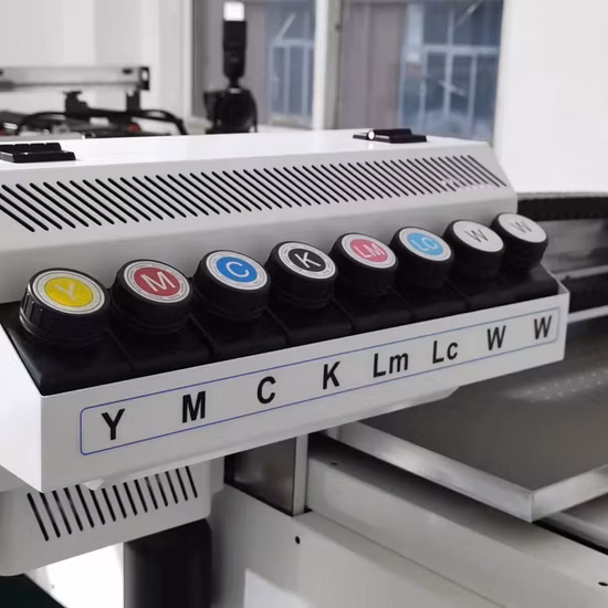 Высокоэффективный цифровой УФ-планшетный принтер для стекла, кожи, фанеры, ПВХ, акрила